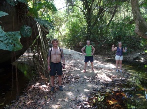 The trek out which included ruins of the native culture that lived in Tayrona. 