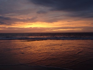 Another breathtaking sunset on the Peruvian coast. 